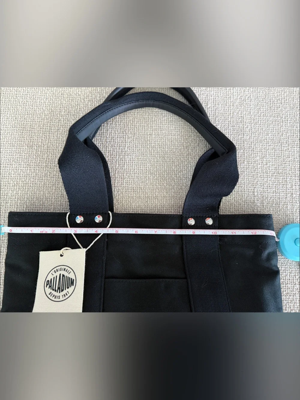 BNNW Palladium Black Canvas Messenger Tote
